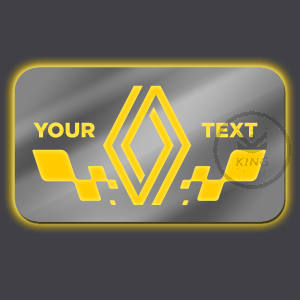 PERSONALIZED 70x40 RENAULT mirror with your name 