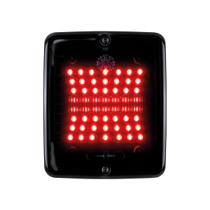 IZE LED DARK KNIGHT Luce Posteriore/Stop LED con lente nera - STRANDS