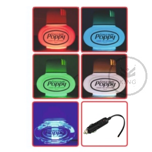 POPPY LED Base RGB con spinotto accendisigari
