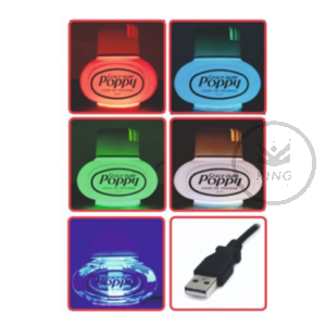 POPPY LED Base WHITE con attacco USB