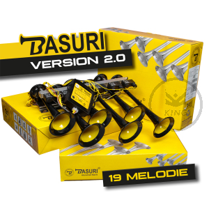 Basuri Edition 2.0 Airhorn - Trompettes 19 Mélodies - 12/24 Volts