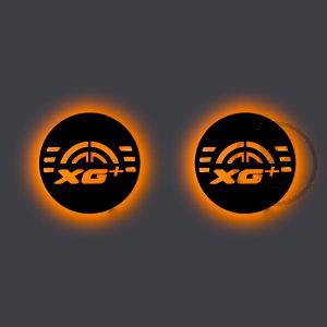 DAF XG+ Paire de logos 3D rétro-éclairés - LED ORANGE