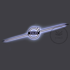 Logo 3D Volvo FH5 rétroéclairé - LED BLANCHE / ORANGE