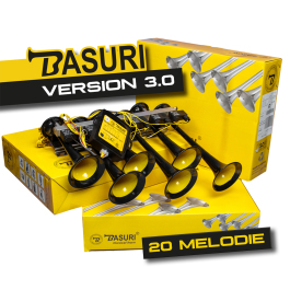 Basuri Edition 3.0 Airhorn - Trompeten 20 Melodien - 12/24 Volt