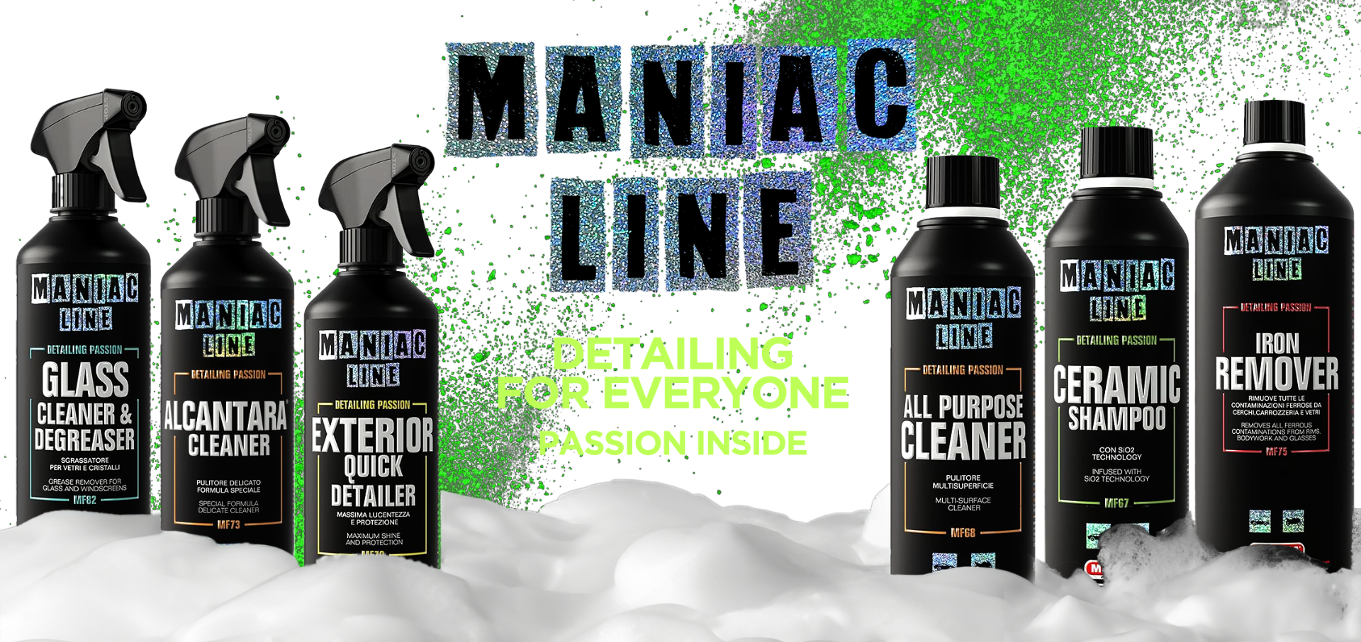 Alcantara® Cleaner 500ml Maniac Line, specific cleaner for Alcantara